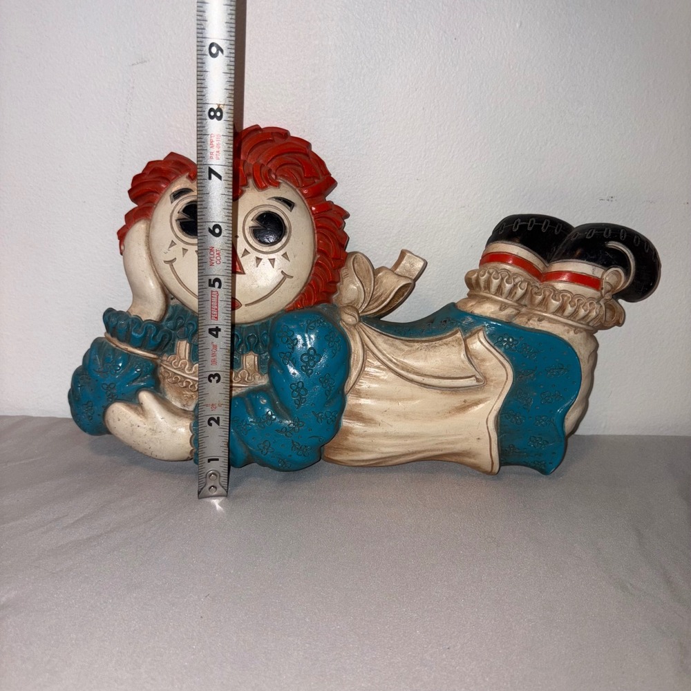 Vintage Raggedy Ann Wall Decor 1980s The Bobbs Merrill Co. Americana - Picture 2 of 4